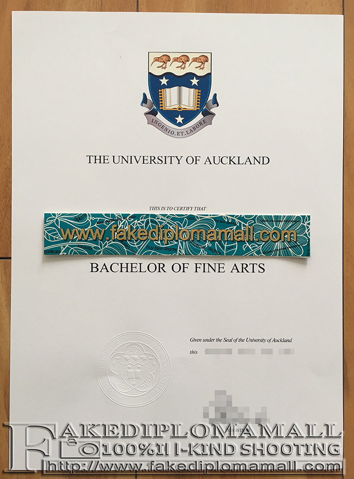 University of Auckland degree sample
