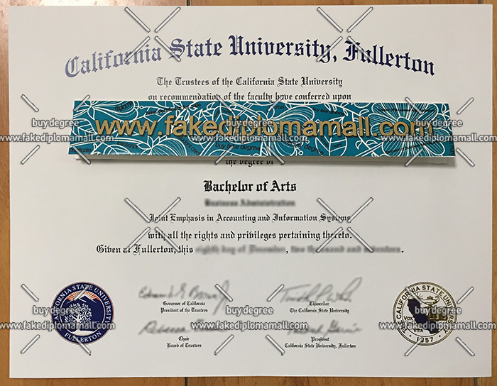 California State University, Fullerton degree