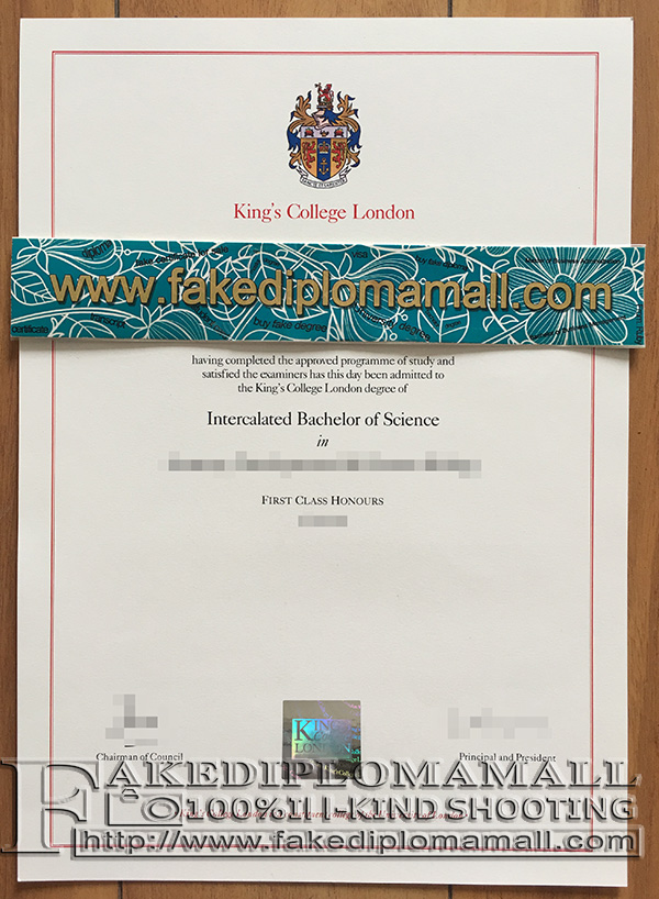 KCL degree certificate