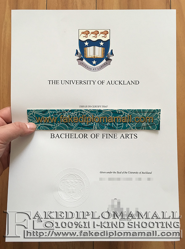 The University of Auckland (UOA) Fake Degree Certificate Sample Best