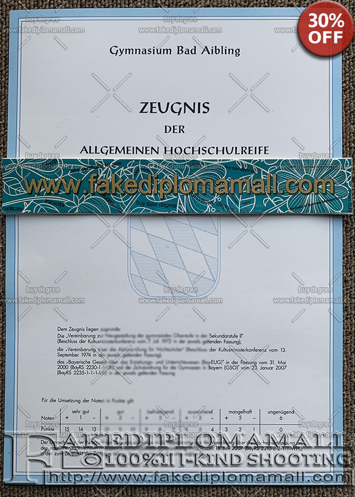 Gymnasium Bad Aibling Zeugnis Der Allgemeinen Hochschulreife German Fake Diploma Best Site To Get Fake Diplomas