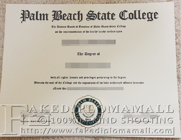 Buy Fake Palm Beach State College Diploma In Florida Best Site