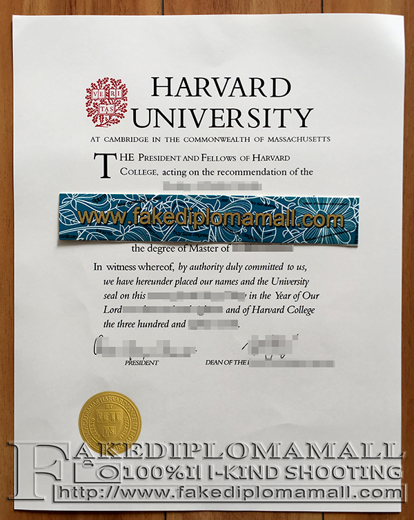 Harvard University degree, Harvard University MBA diploma