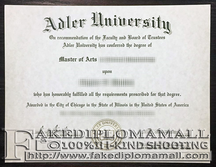 Adler University degree, Adler University diploma, Psychology degree, buy fake degree, buy fake diploma
