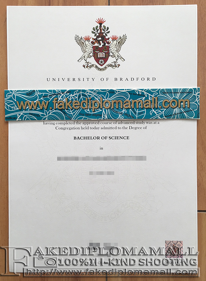 University of Bradford degree certificate