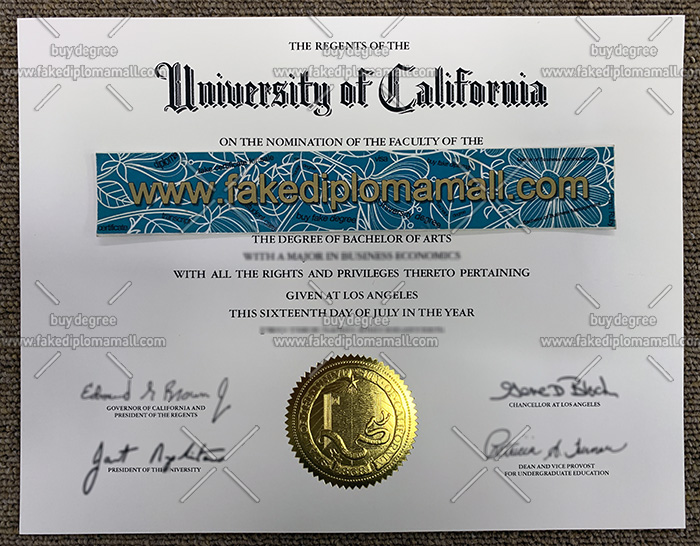 20190920160149 5d84f7ed6eebb UCLA Degree University of California, Los Angeles Fake Diploma Sample