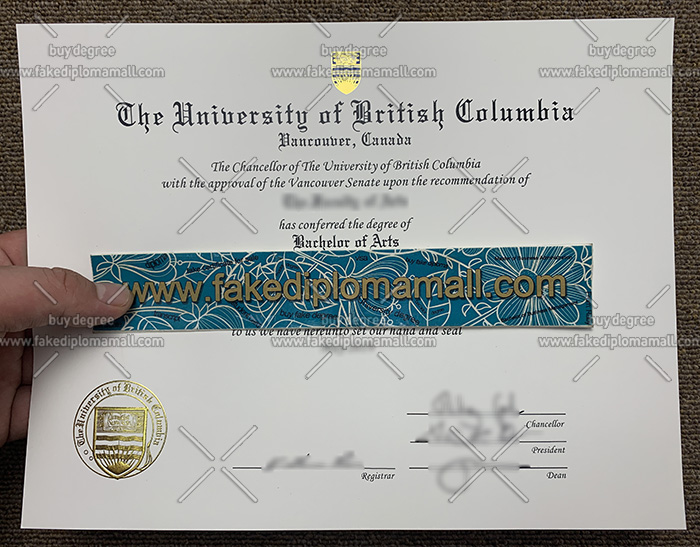 UBC degree, UBC diploma, University of British Columbia degree