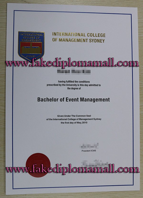 ICMS/International College of Management,Sydney degree