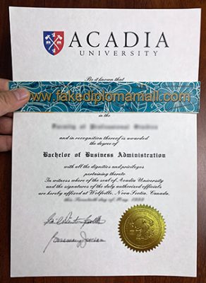 Acadia University Degree Certificate 292x400 Home