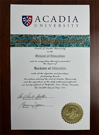 Safely to Buy a Fake Acadia University Degree online