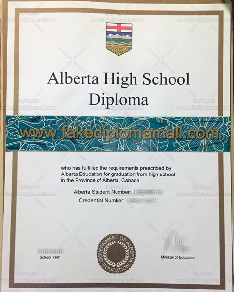 Alberta High School Diploma Sample, Canadian Fake Diploma | Best Site ...