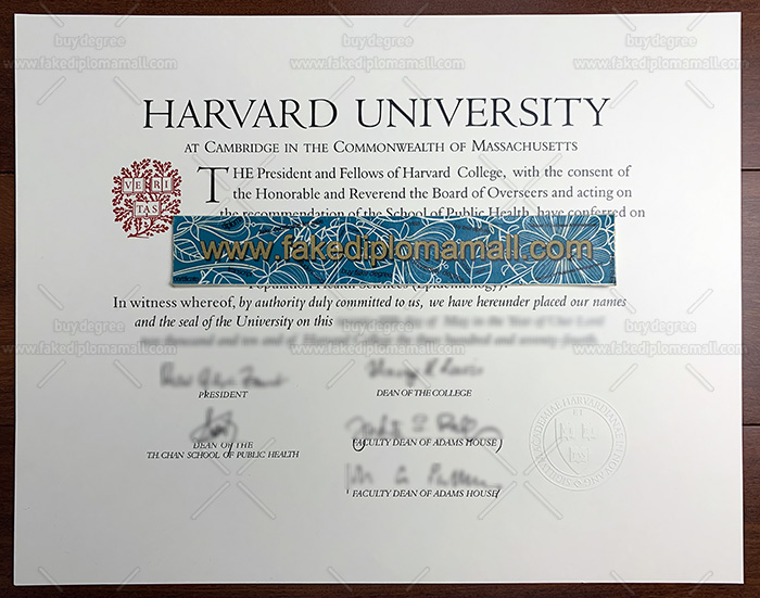 harvard diploma sample