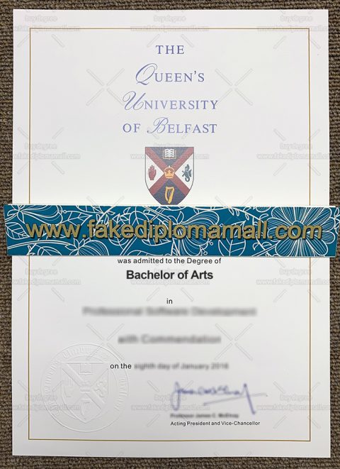 How To Buy Queens University Belfast Fake Degree Certificate Online