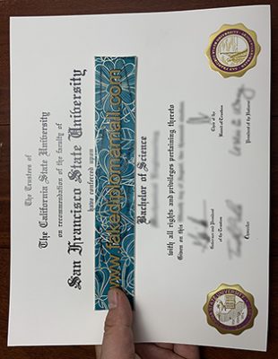 SFSU Fake Degree Certificate 310x400 Samples